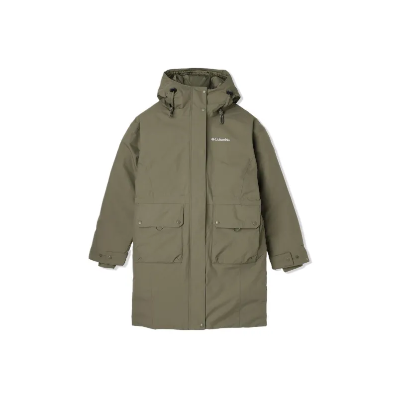 Columbia Rosewood Omnitech Parka Coat Women's Stone Green-0
