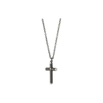 Damiani White Gold, Diamond Necklaces Men's Black