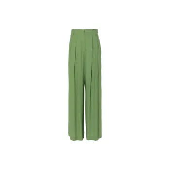 DVF Diane Von Furstenberg SS24 Casual Pants Women's Army Green