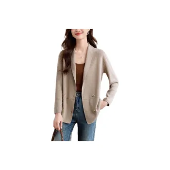 Korean Style Cropped Coats Women's