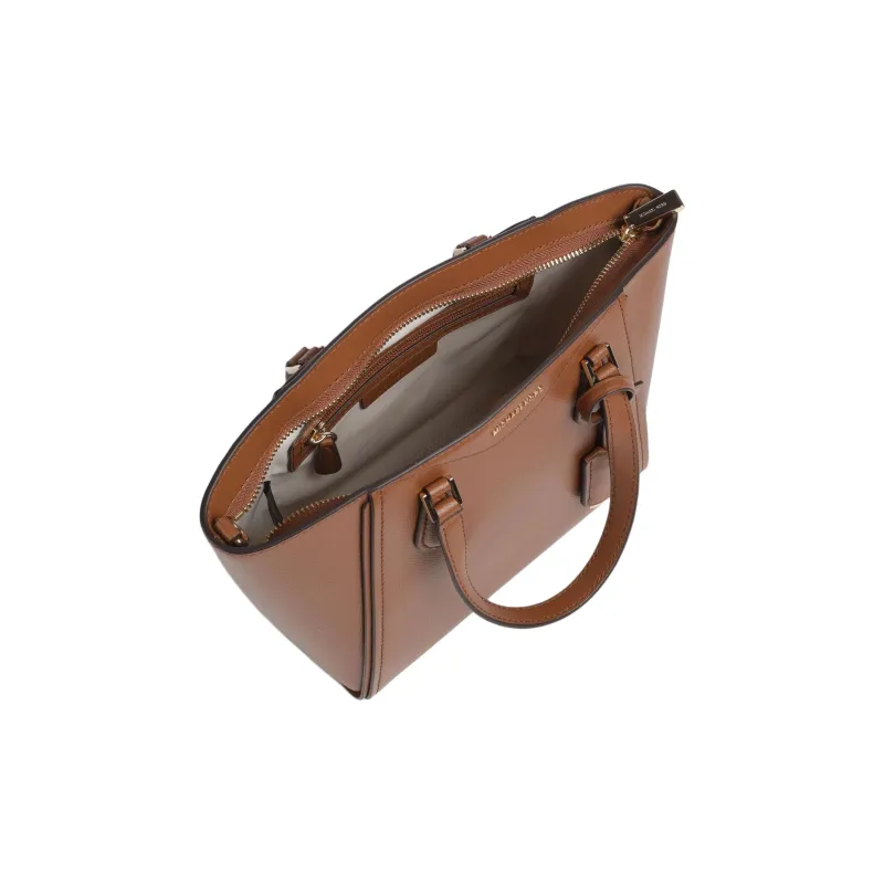 MICHAEL KORS TARYN Rough Cow Leather Handbag Women's Brown-3