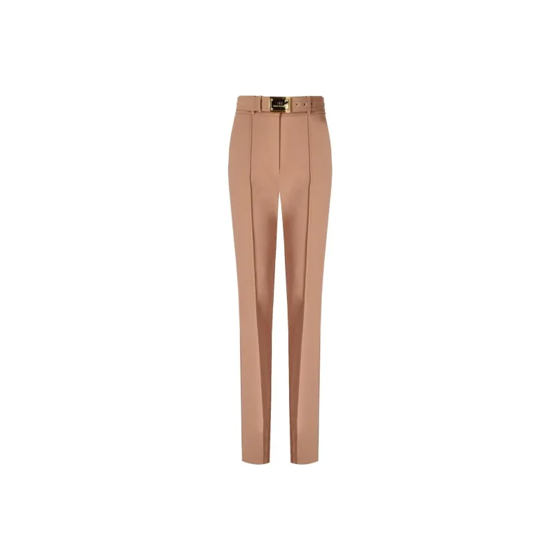 Elisabetta Franchi High Waist Cigarette Trousers-0