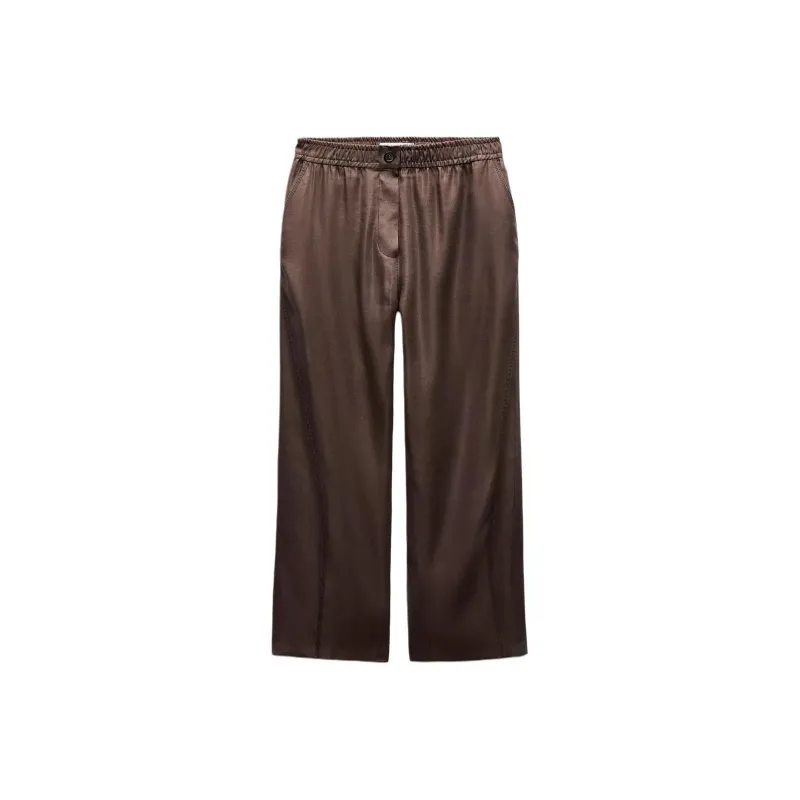 ZARA ZW Series Casual Pants Women's Marine Plum-0