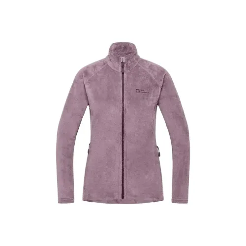 Jack Wolfskin Fz W ROTWAND HOODED FULL ZIP HIGHLOFT FLEECE Velvet-feel Coat Women's