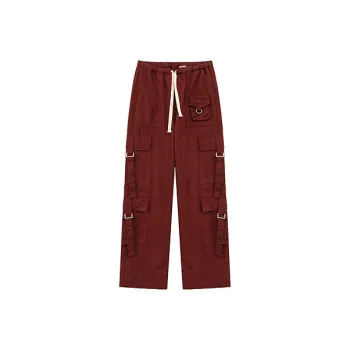 CHUU Casual Pants Women's Vintage Red