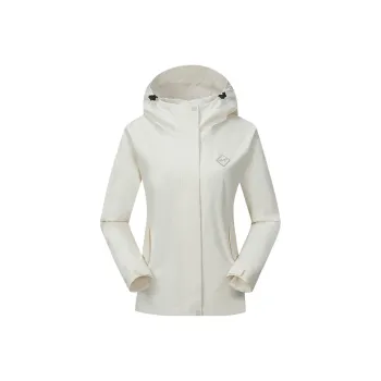 Tectop Waterproof And Windproof To Keep Warm Windbreaker Jacket Women's Fragrant Moon White
