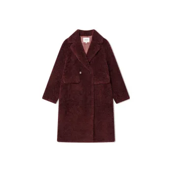 COVERINS Velvet feel Coat Women's Burgundy