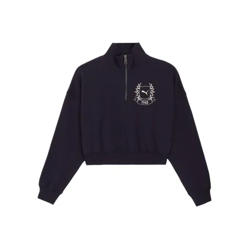 PUMA Sweatshirt Women's New Marine Blue