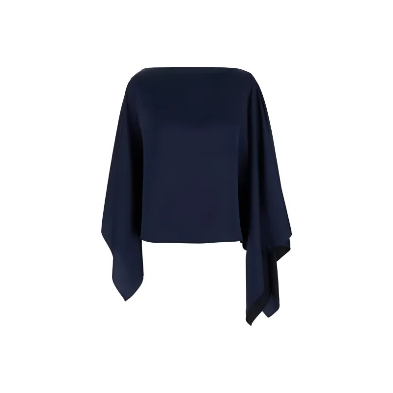 BE PLAIN Cloak Women's Dark Blue-0