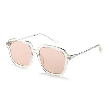 BOELEO Plate And Metal Square Sunglasses Unisex