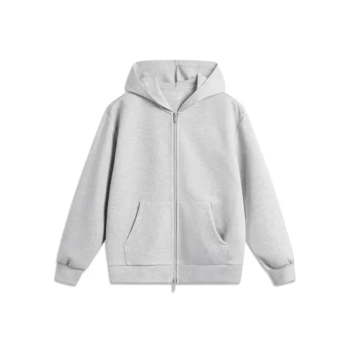 LiNing Sports Trend Series Sweatshirt Women's BC23 Heather Gray Light Lime