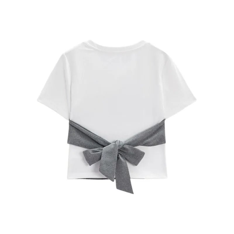 Love to serve T Shirts Women's Gray White-2