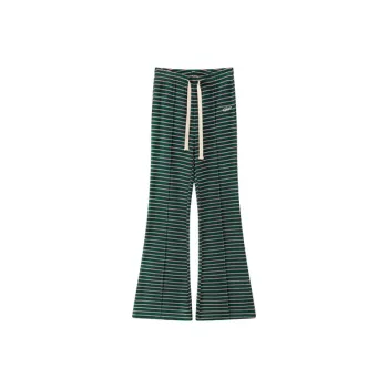 CHUU Casual Pants Women's Green Stripes