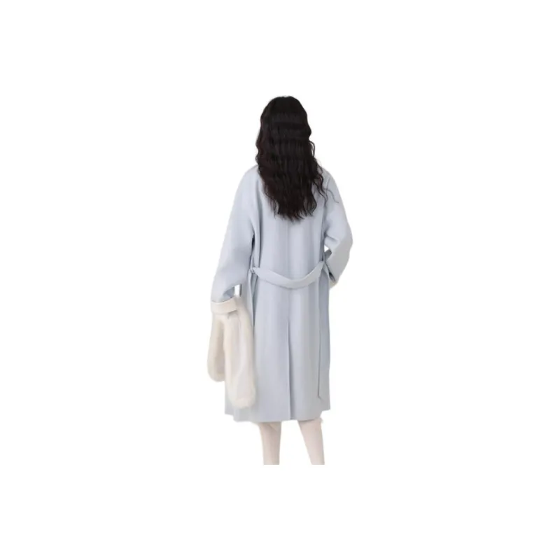 Alxnan Coats Women's Sky Blue-5