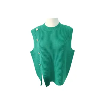 E.BECKY Vests Women's Green