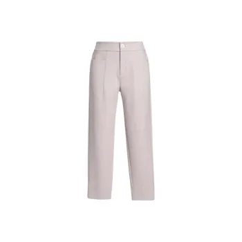QIAOWANNI Casual Pants Women's Coconut Milk White
