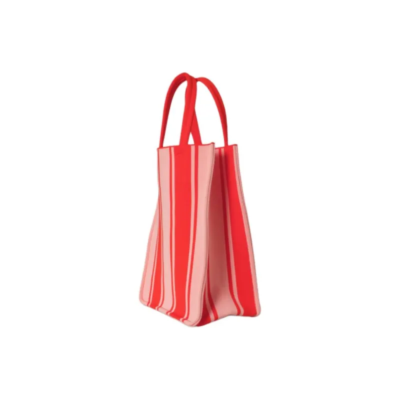 COS Polyester Tote Bag, Shopping Bag, Handbag Mini Women's Pink & Orange-1