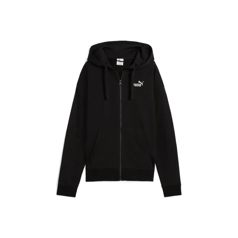 PUMA Sudadera Con Capucha Y Cierre Completo De Felpa Francesa Logotipo Pequeño Essentials No. 1-0