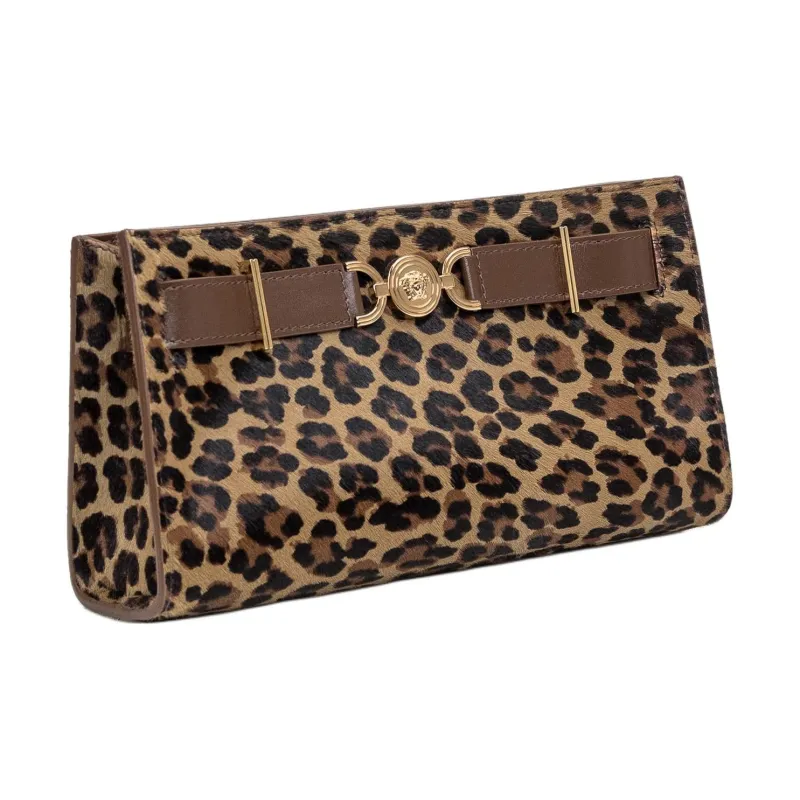 FANSIZHE Medusa '95 Leather Crossbody Bag, Shoulder Bag Women's Leopard Print Yellow-2