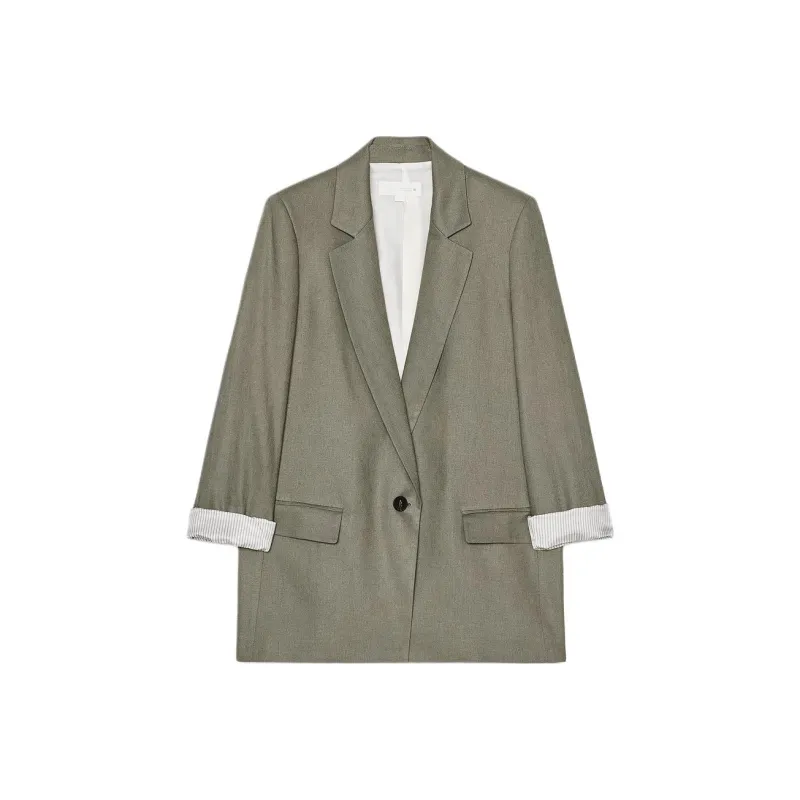ZARA Business Suit Women's Medium Khaki-0