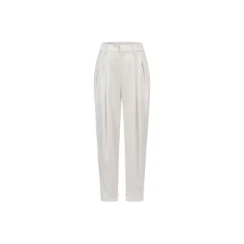 Shanghai Tang Tapered leg Silk Trousers