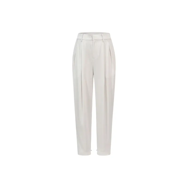 Shanghai Tang Tapered leg Silk Trousers-0