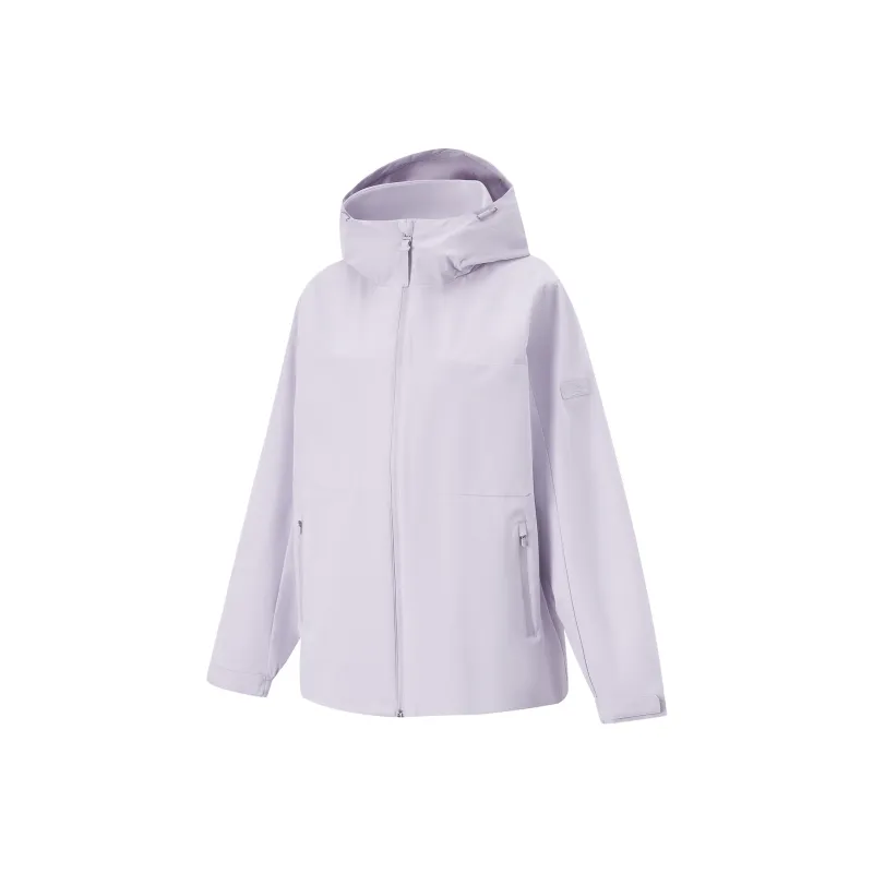 LiNing Fitness Series Trench Coat Women's Sea Salt Purple-0