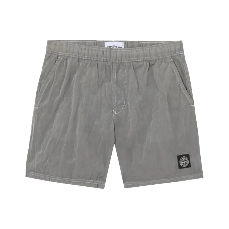 STONE ISLAND Compass Patch Mid Rise Swim Shorts-0