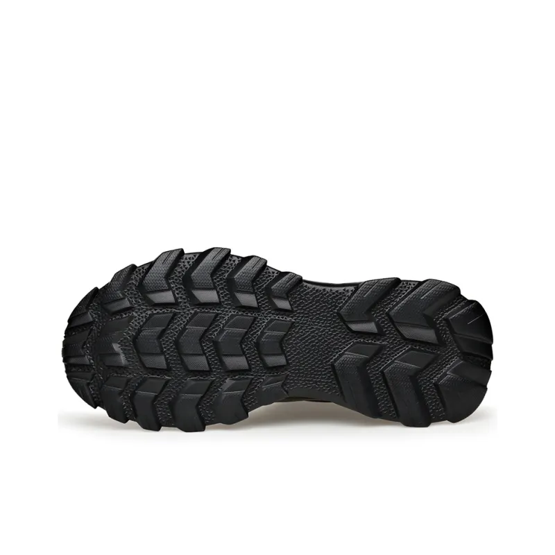 MODENGPAN Breathable And Lightweight Low Top Casual Shoes Men's Black-4