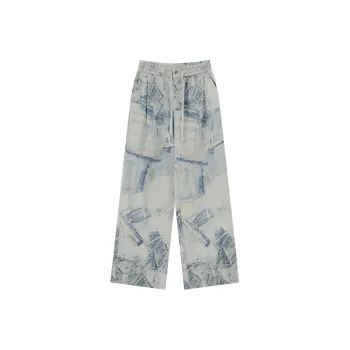 RUNTOTHEFUTURE Casual Pants Women's Frayed Denim