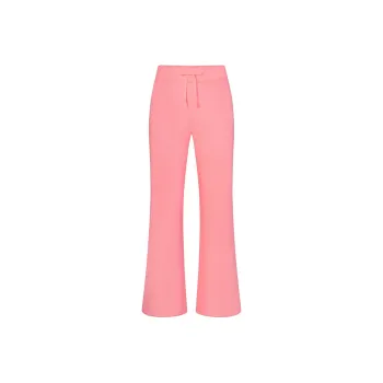 SKIMS MODAL FRENCH TERRY FLARE PANT Casual Pants Women's CORAL/Coral