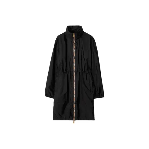 Burberry Vintage Check trim Parka Coat