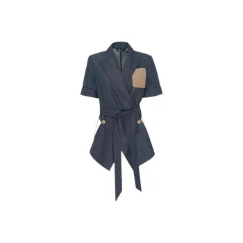 IDPAN Denim Jacket Women's Dark Blue