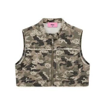 CHUU Vest Women's Green Camouflage