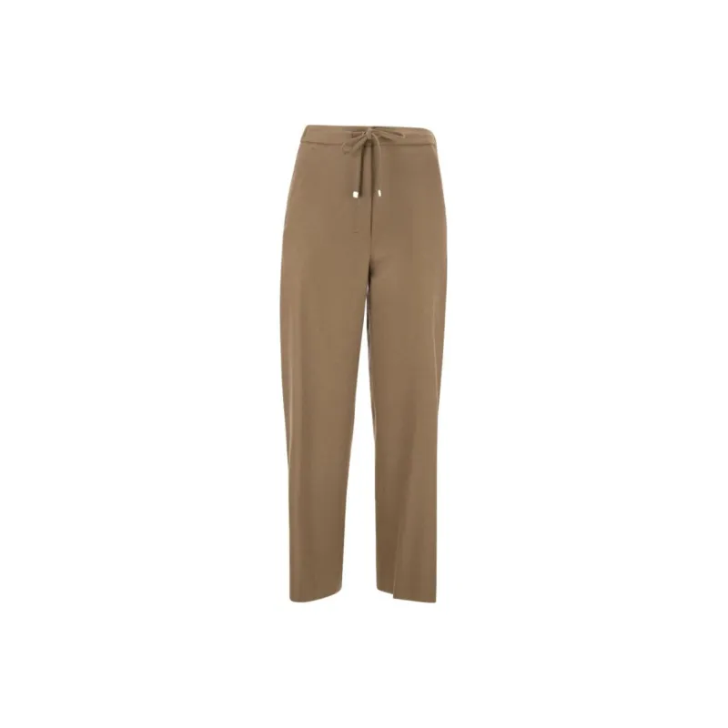 MaxMara Floria Drawstring Wide Leg Pants-0