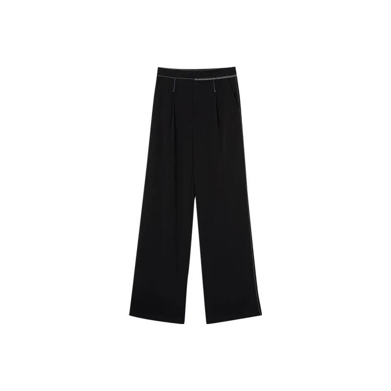 OUNIXUE Casual Pants Women's Black-0