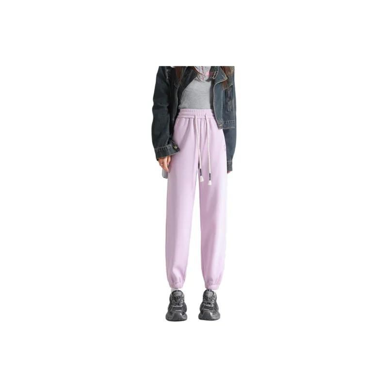 FAWENXIANGZI Casual Pants Women's Light Purple-0