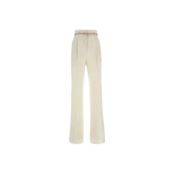 MaxMara Studio High Waisted Straight Leg Trousers