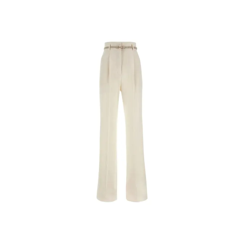 MaxMara Studio High Waisted Straight Leg Trousers-0