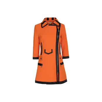 LIZZY Trench Coat Women's Orange Red