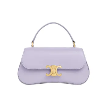 CELINE TEEN LOLA Cow Leather Shoulder Bag, Crossbody Bag, Handbag Women's Watercolor Light Purple