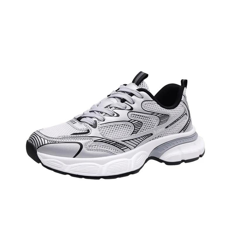SUPEREDGE Slip Resistant And Abrasion Resistant Coverage Low Top Chunky Sneakers Unisex-8
