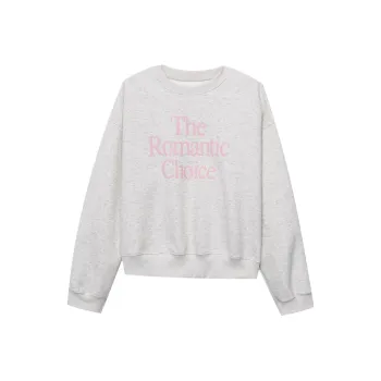 CHARM PICK Sweatshirt Women's Hemp White