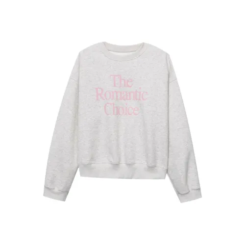 CHARM PICK Sweatshirt Women's Hemp White