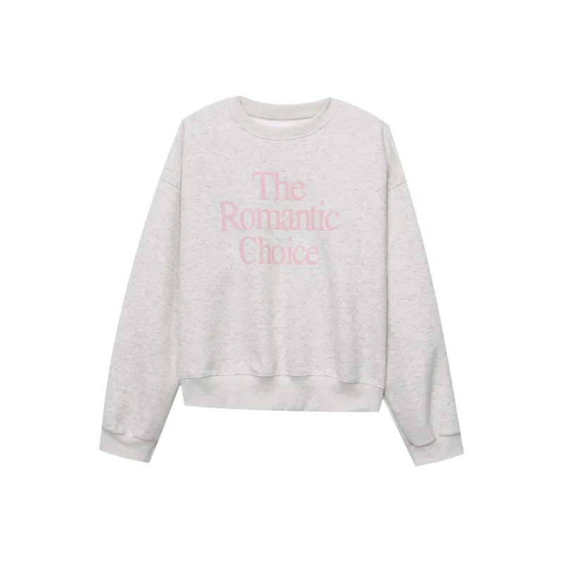 CHARM PICK Sweatshirt Women's Hemp White-0