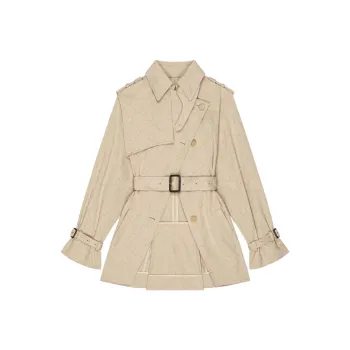 Givenchy SS25 Trench Coat Women's Light Beige