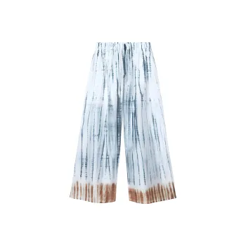 COS x TABATA SHIBORI Casual Pants Women's White/Blue