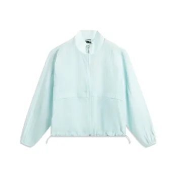 LiNing Sports Life Collection Trench Coat Women's Light Sky Blue
