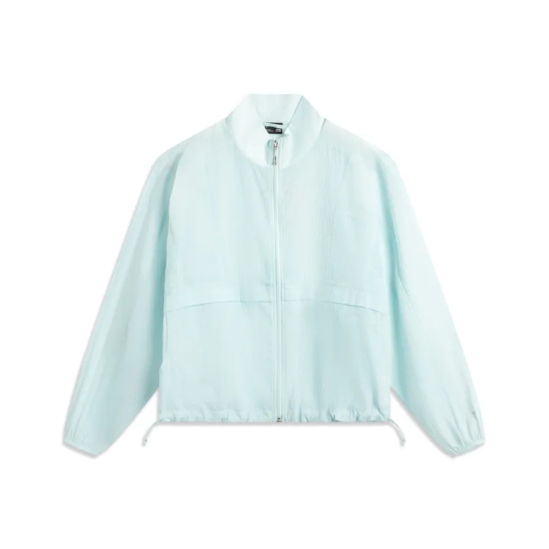 LiNing Sports Life Collection Trench Coat Women's Light Sky Blue-0