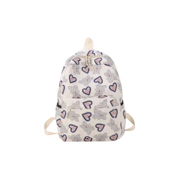 SUN EARTH &U Nylon Backpack Women's Black/White